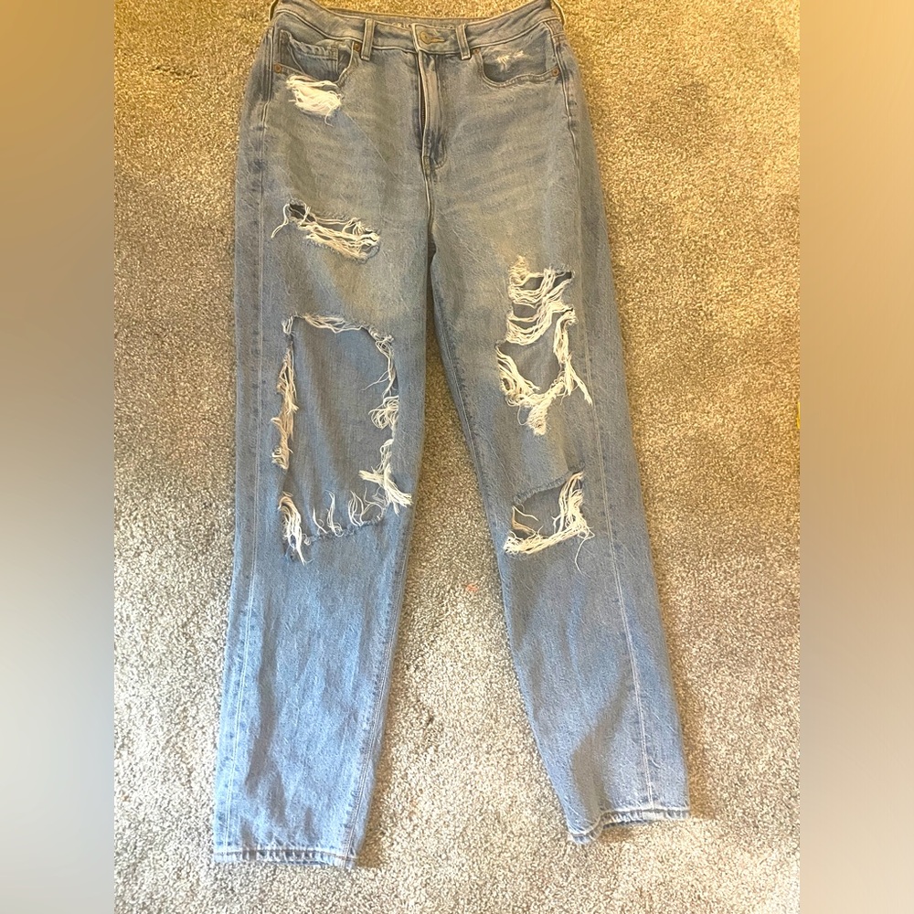 AE mom jeans 8 long